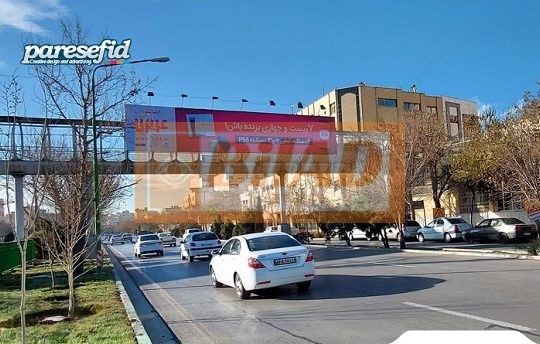 عرشه پل عابر پیاده خیابان پروین، مقابل خیابان عسگر