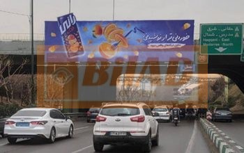عرشه پل سواره اتوبان مدرس حقانی – شمال به جنوب