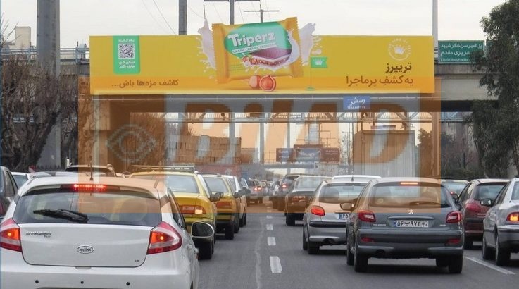 عرشه پل سواره اتوبان همت-شیخ بهایی-غرب به شرق