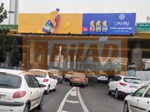 عرشه پل سواره اتوبان شیخ فضل اله همت-شمال به جنوب